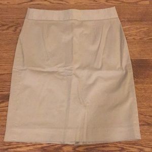 JCrew Pencil Skirt Size 2 Khaki